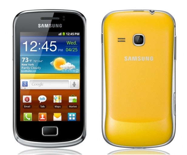 Samsung Galaxy Mini 2 GT-S6500 front and back view.