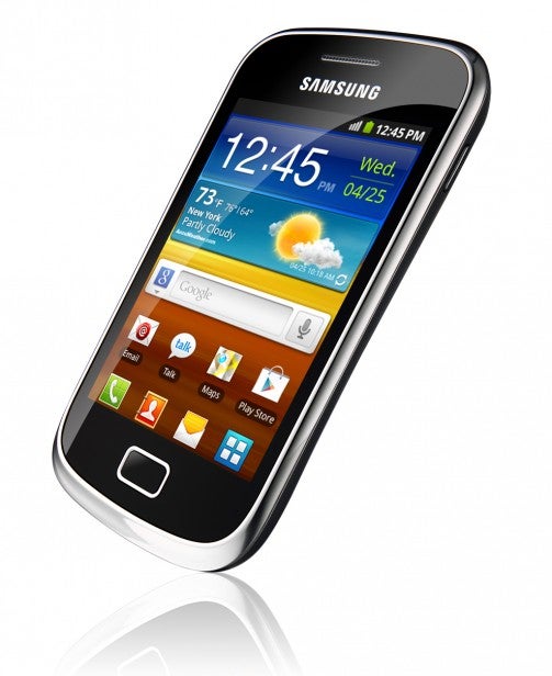 Samsung Galaxy Mini 2 GT-S6500 smartphone on white background.