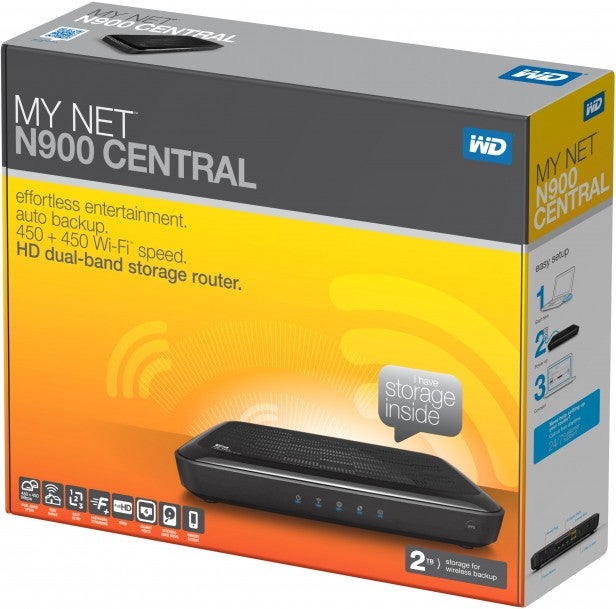 Western Digital My Net N900 Central router packaging.