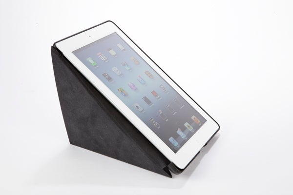 iPad in Freedom i-Connex Combi Keyboard Case on white background.
