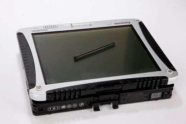 Panasonic Toughbook CF-19 with stylus on screen