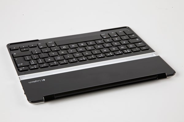 Logitech Ultrathin Keyboard Cover for iPad on white background.