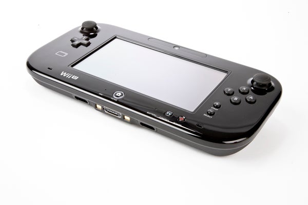 Wii U GamePad controller on white background.
