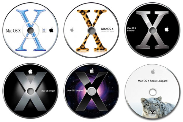 OS X install discs