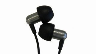 Nocs NS800 earphones with stainless steel housing.