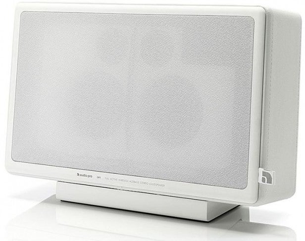 Audio Pro Living LV1TX wireless speaker on white background