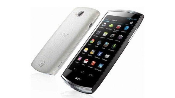 Acer CloudMobile S500 smartphone front and back view.