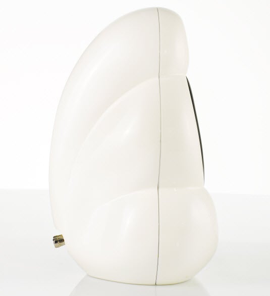 White Scandyna SmallPod Active Bluetooth Speaker on white background.