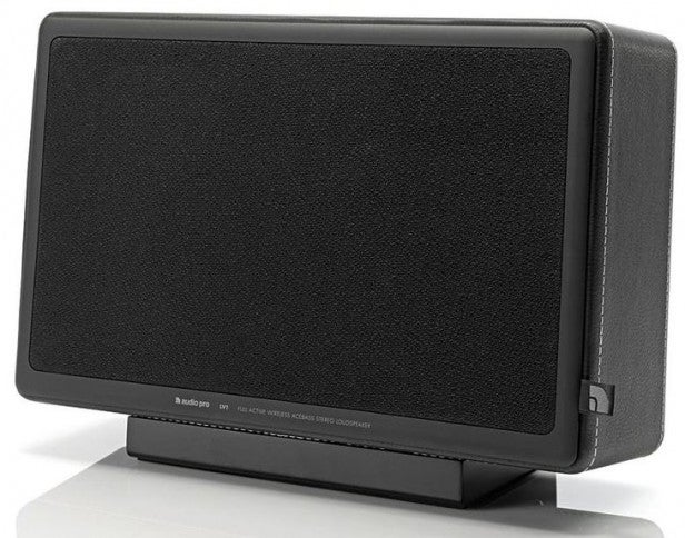 Audio Pro Living LV1TX wireless speaker on display