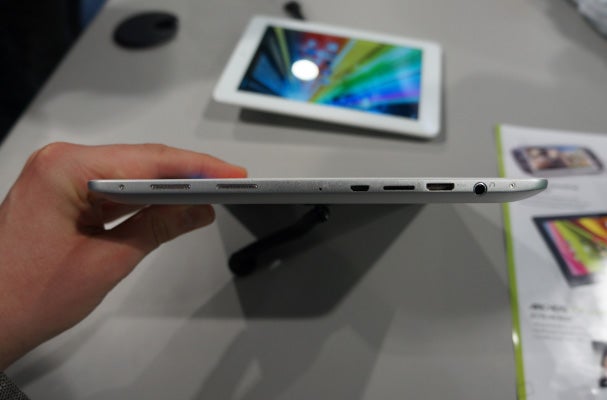 Side view of Archos 97 Platinum tablet showing ports