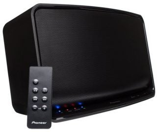 Pioneer XW-SMA3 Portable AirPlay Speaker with remote control.