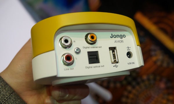 Pure Jongo A140B wireless adapter rear connectivity ports.