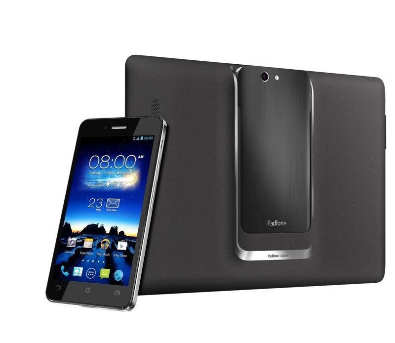 Asus PadFone Infinity smartphone and docking station.