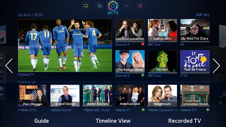 Samsung Smart TV interface