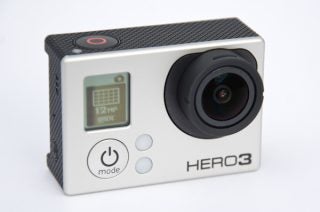 GoPro Hero3 Black Edition camera against white background.