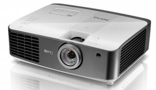 BenQ W1500 home cinema projector on white background.