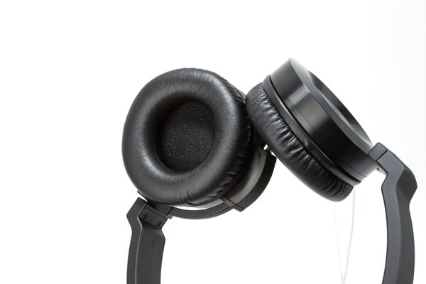 Onkyo ES-HF300 over-ear headphones on white background.
