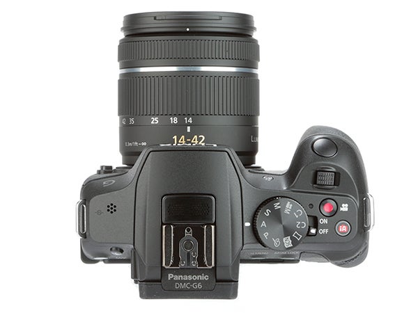 Panasonic Lumix G6 camera with 14-42mm lens.
