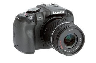Panasonic Lumix G6 camera with standard lens.