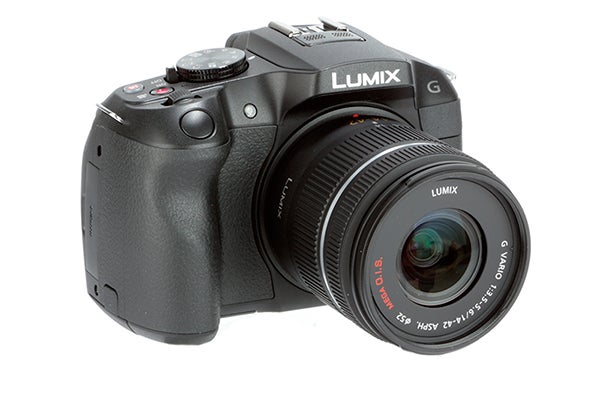 Panasonic Lumix G6 camera with standard lens.