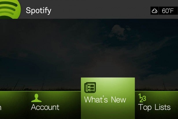 Screenshot of Spotify app's 'What's New' section.