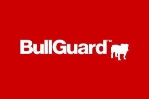 BullGuard Premium Protection software logo on red background