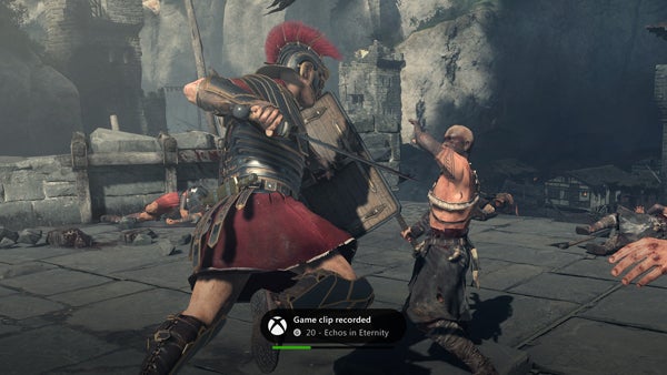 Screenshot of combat in Ryse: Son of Rome video game.