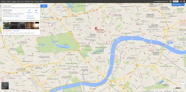Google Maps UI