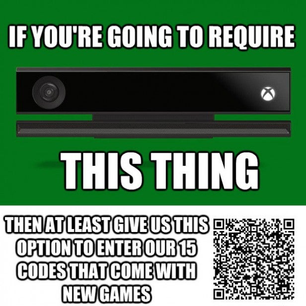 Xbox One Kinect QR scanner request on Twitter