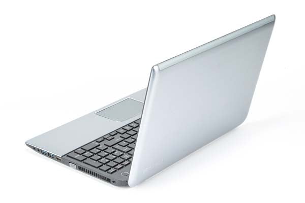 Toshiba Satellite S50t-A-118 laptop on white background.