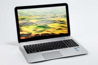 HP Envy Touchsmart 15 laptop with open display