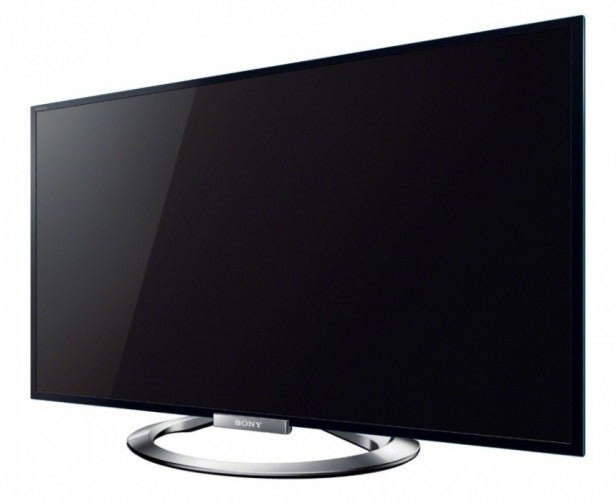 Sony flat-screen TV on a circular stand