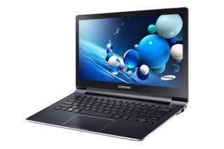 Samsung Ativ Book 9 Plus laptop on white background.