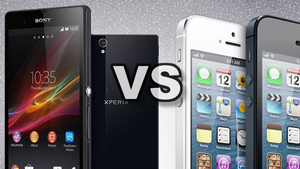 Xperia Z vs iPhone 5