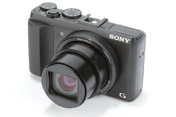Sony Cyber-shot HX50 camera with extended zoom lens.