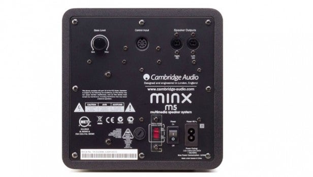 Cambridge Audio Minx M5 multimedia speaker system rear view