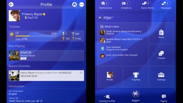 PS4 PlayStation app