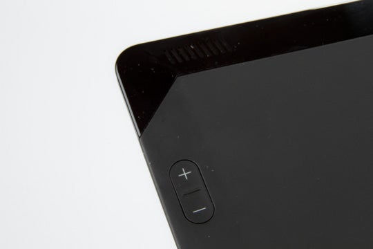 Close-up of Kindle Fire HDX 8.9 volume buttons.