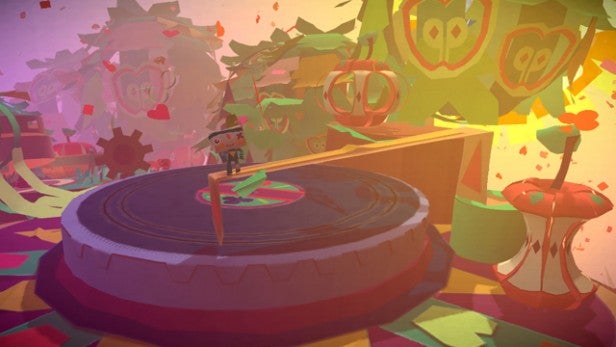 Screenshot of gameplay from the video game Tearaway.
