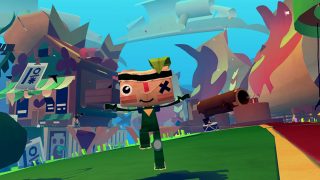 Screenshot of gameplay from the video game Tearaway.