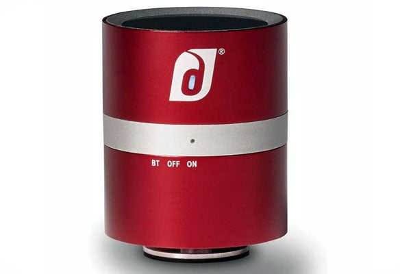 Red Damson Twist portable Bluetooth speaker.