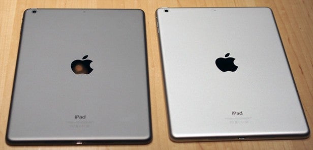 Two different models of iPads side by side for comparison