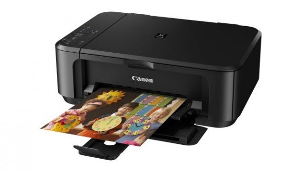 Canon PIXMA MG3550 - PrintingCanon printer with a colorful photo printout.