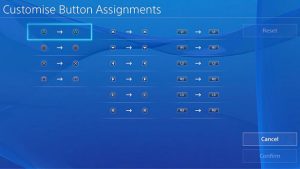 PS4 button settings