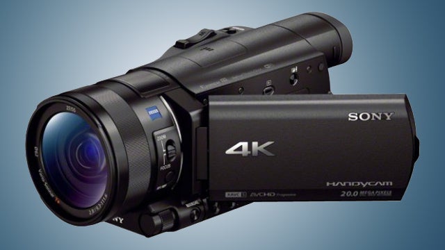 Sony FDR-AX100E 4K Handycam with 20.0 MPixel detail.