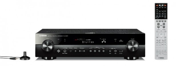Yamaha RX-S600 receiver with remote control
