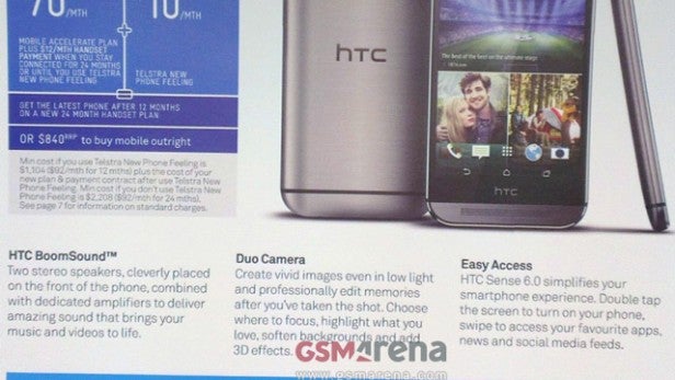 HTC One camera features leak