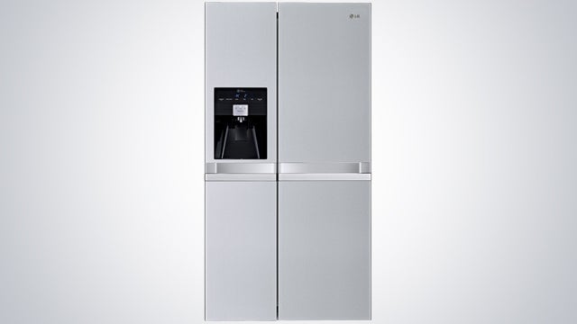 LG GSL545NSYV American style fridge freezer in silver