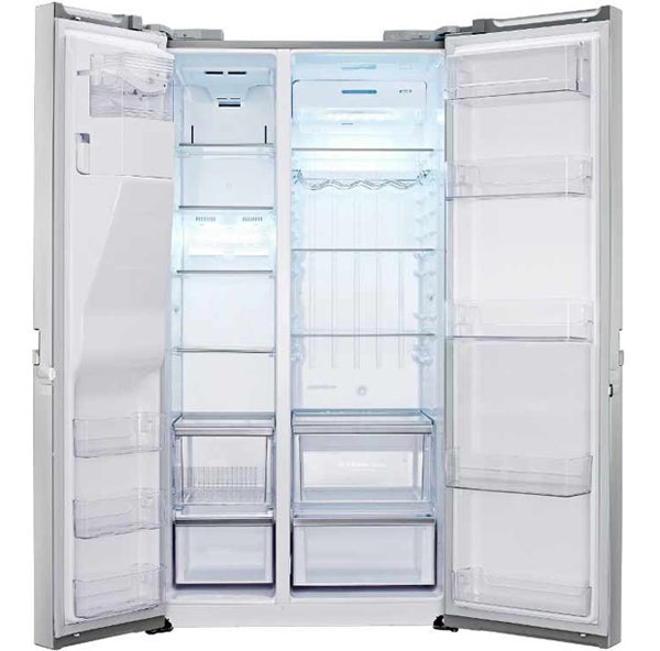 LG GSL545NSYV American-style fridge freezer open doors