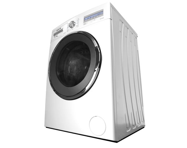 Servis W814FLHD washing machine on white background.